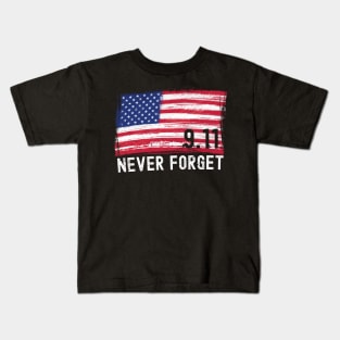 9/11 Never Forget 20th Anniversary Kids T-Shirt